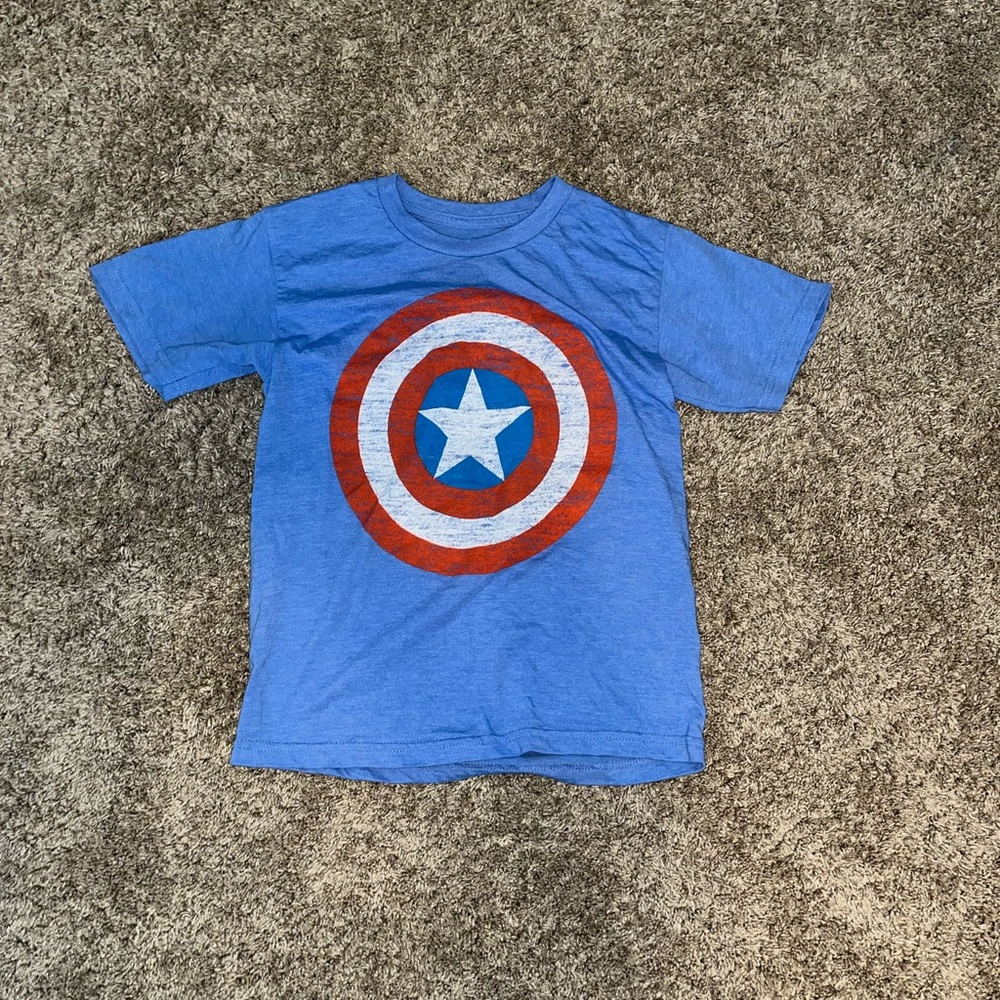 BLUE Captain America Shield Shirt